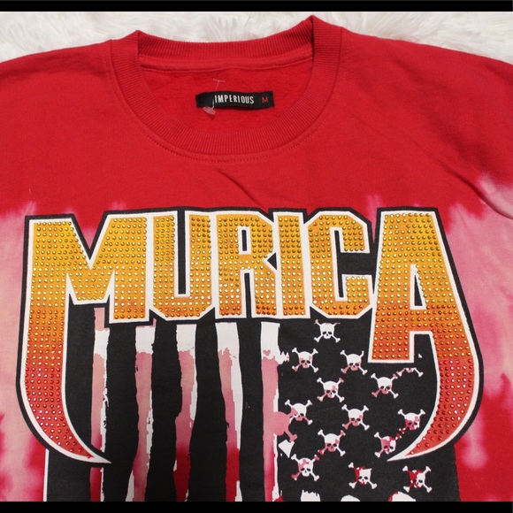 MURICA And Thieves Bleached Tie Dye Sweatshirt - Picture 3 of 3